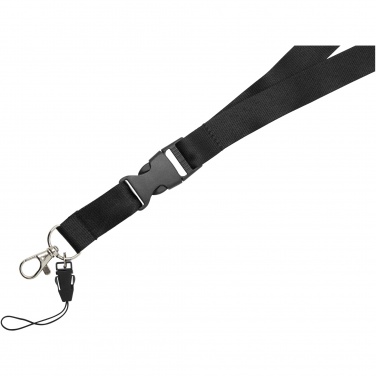 Logo trade advertising products image of: Sagan phone holder lanyard with detachable buckle